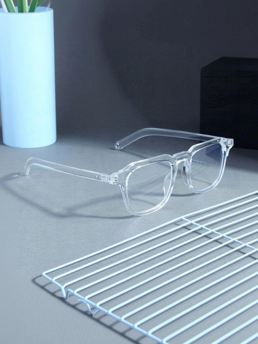 Elligator Men White Square Sunglasses - Image 1