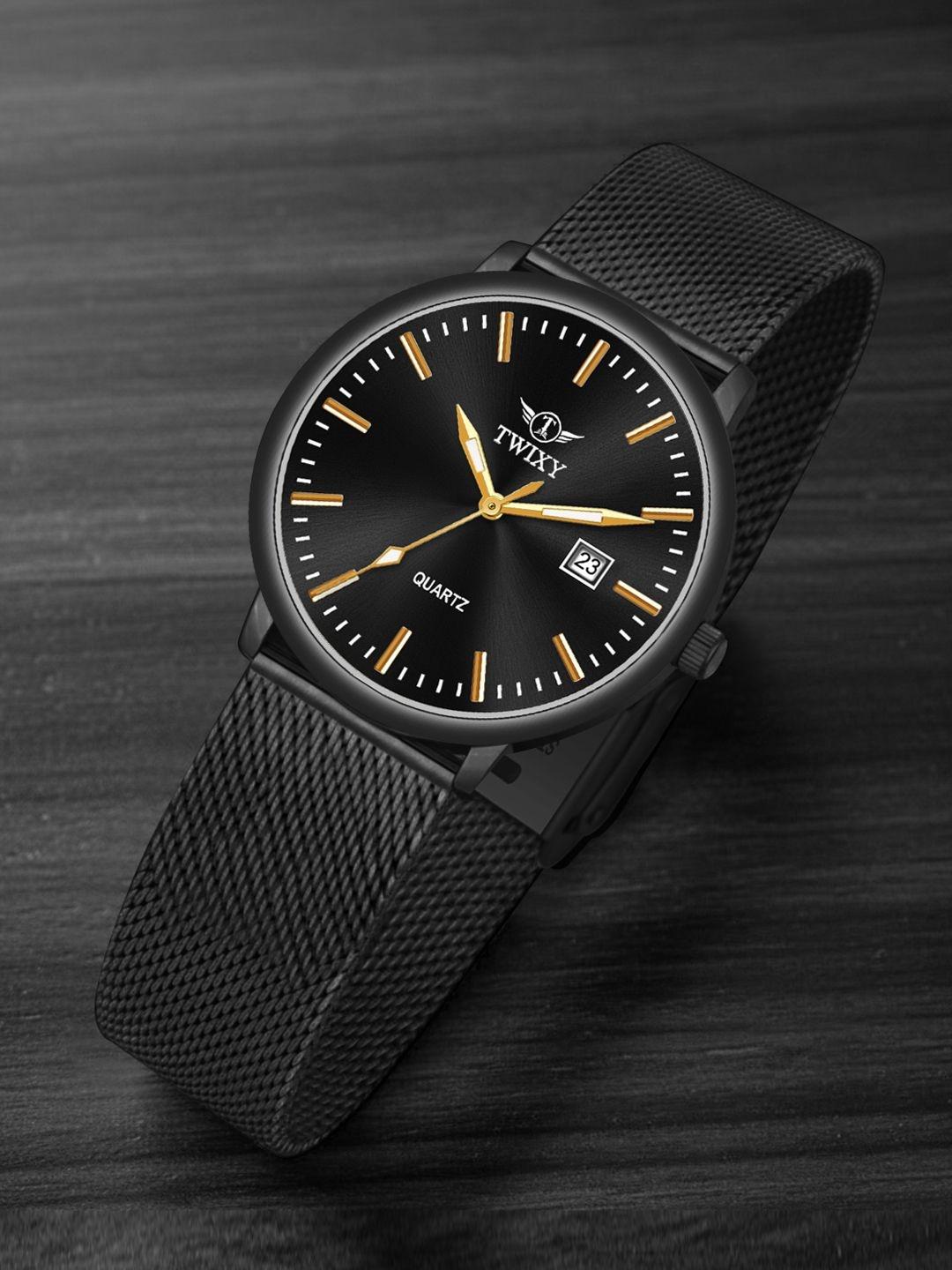 Buy TWIXY Men Dial & Stainless Steel Bracelet Style Straps