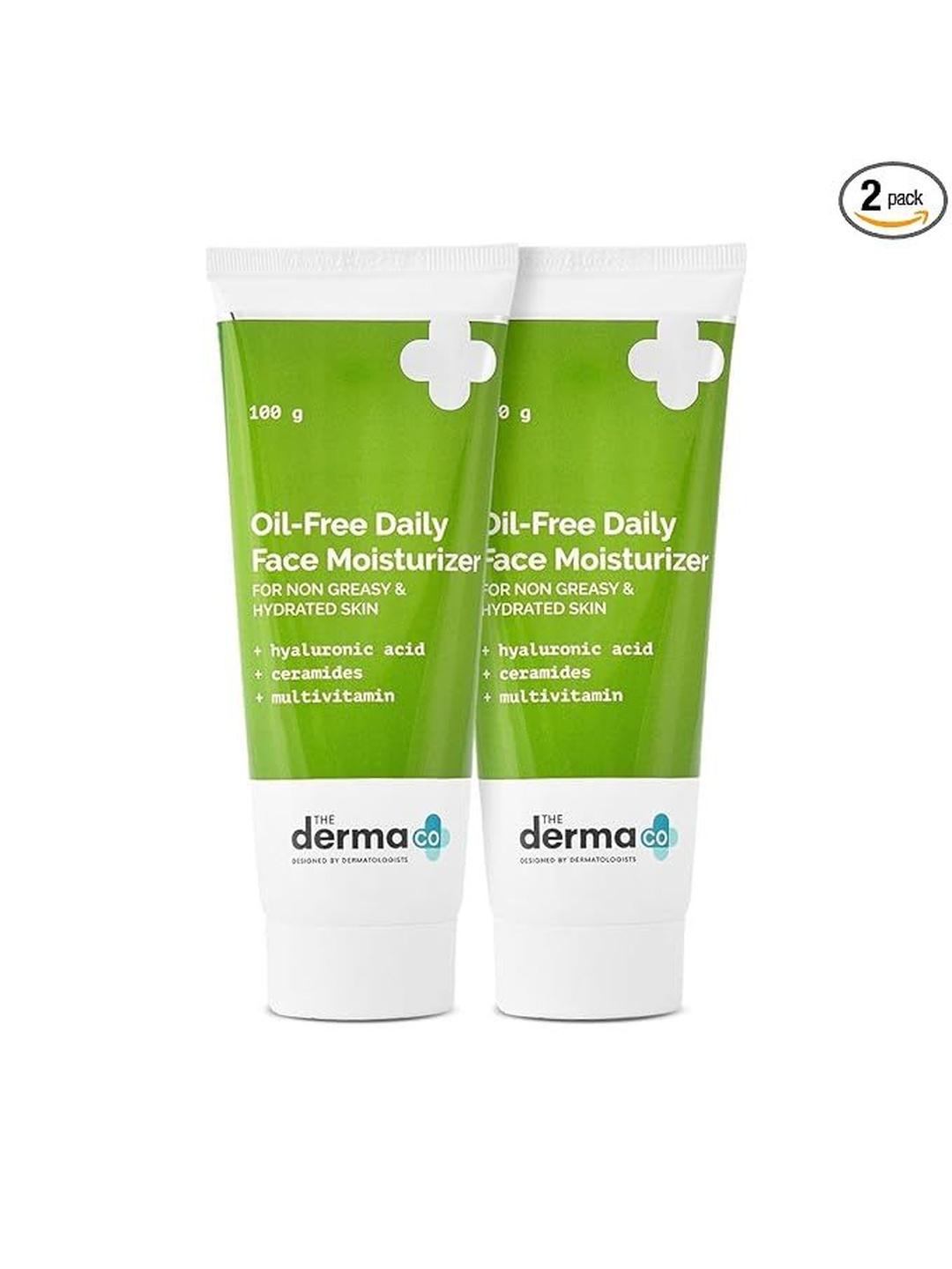 The Derma co. Oil-Free Daily Face Moisturizer With Pack of 2 - Image 1