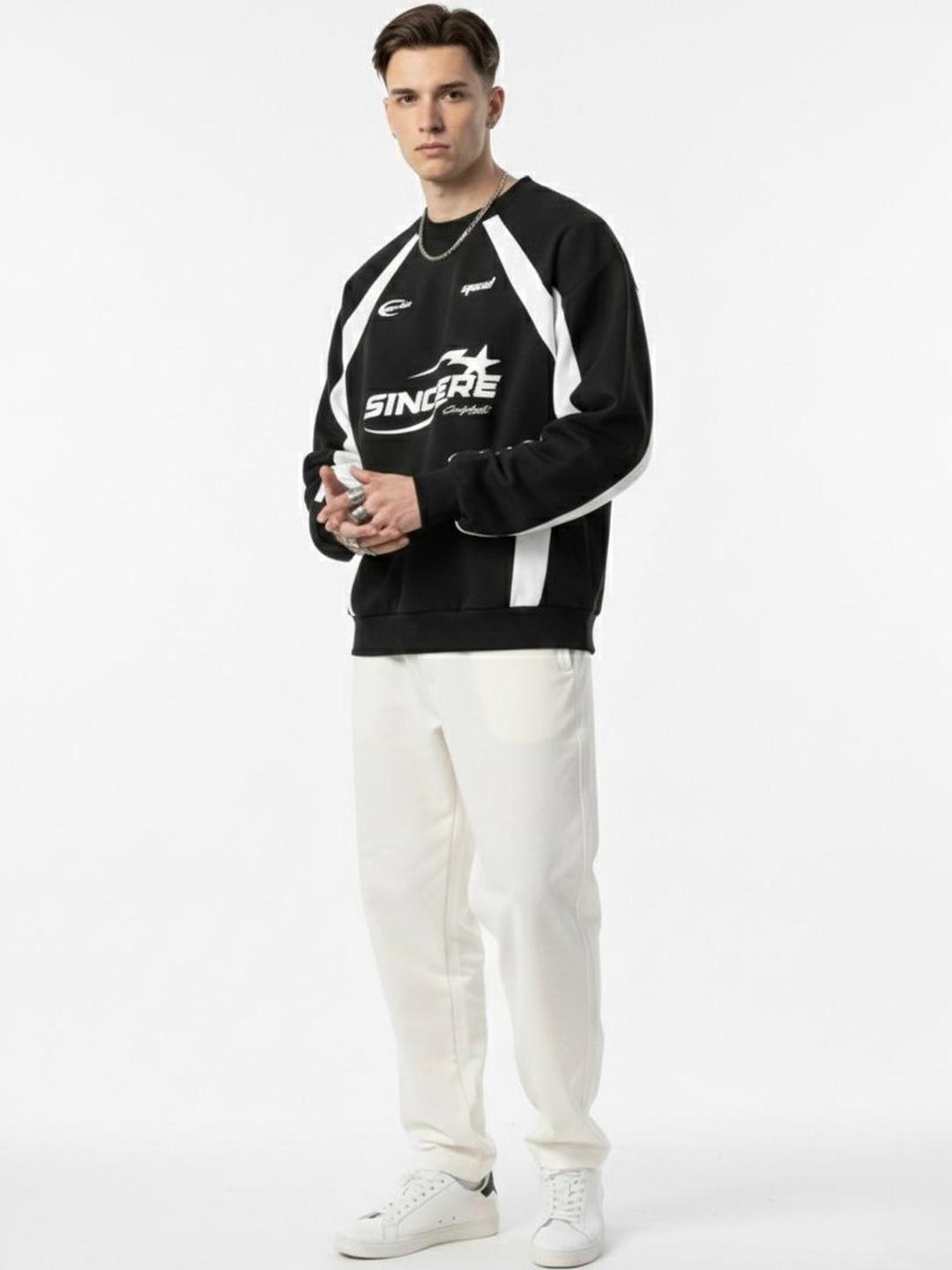 AVEJO Men Colourblocked Sweatshirt - Image 1