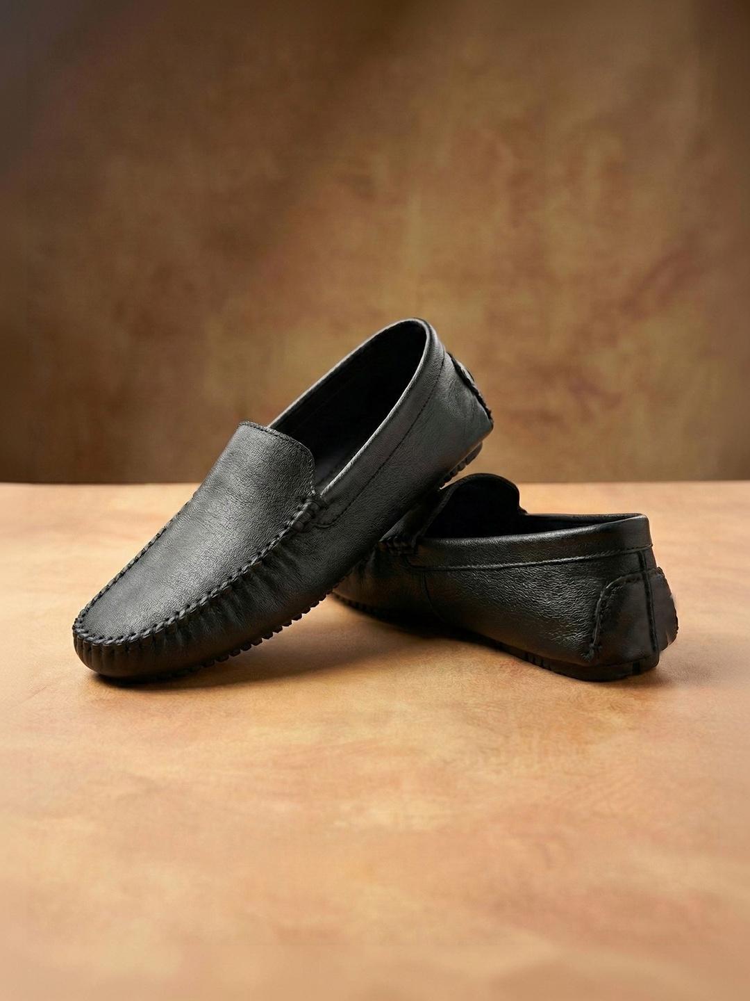 Buy NICO NERINI Men Textured Leather Loafers - Casual Shoes for
