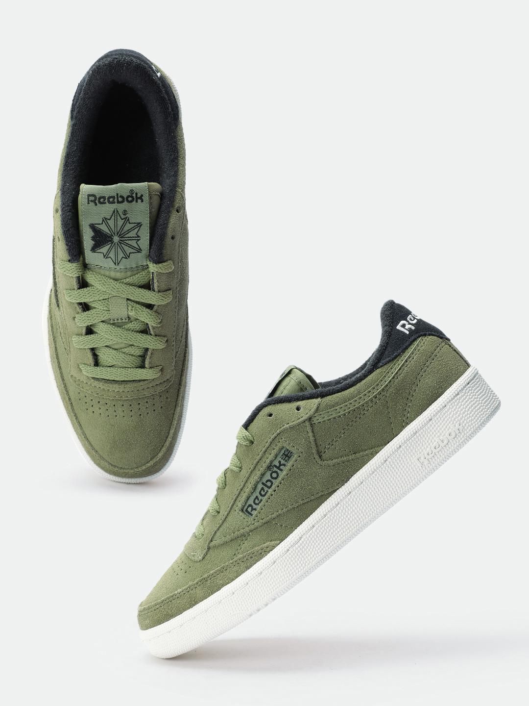 Buy Reebok Unisex Suede Printed Club C 85 Vintage Sneakers