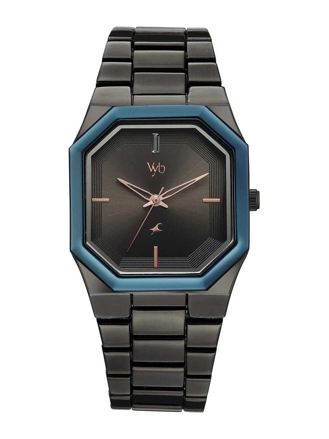 Fastrack Men Vyb Pioneer Quartz Analog Grey Dial Watch FV30048KM01W