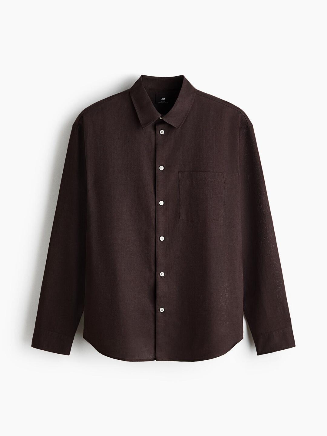 H&M Relaxed Fit Linen-blend Shirt