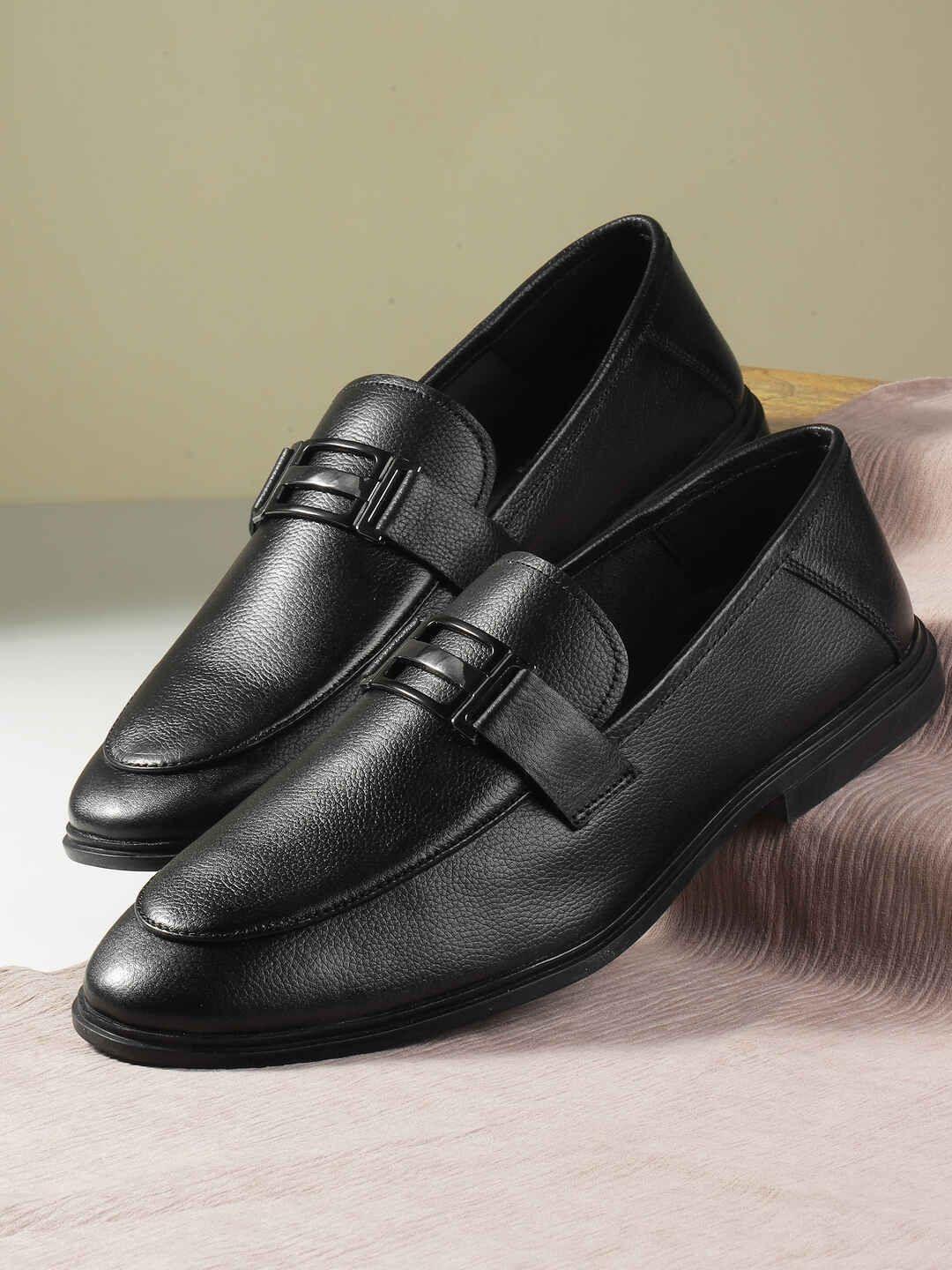 Mochi Men Leather Formal Loafers - Image 1