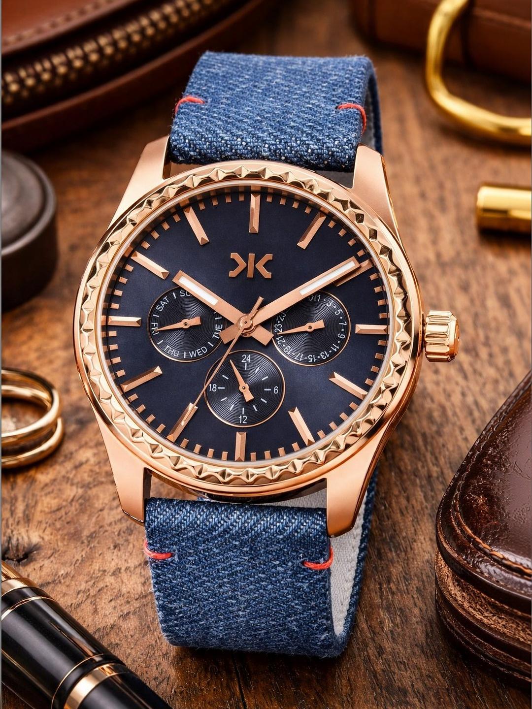 Buy Killer Women Brass Patterned Dial & Straps Analogue Multi