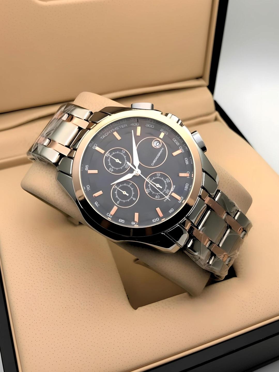 Americanviber Men Chronograph Watch Black - Image 1