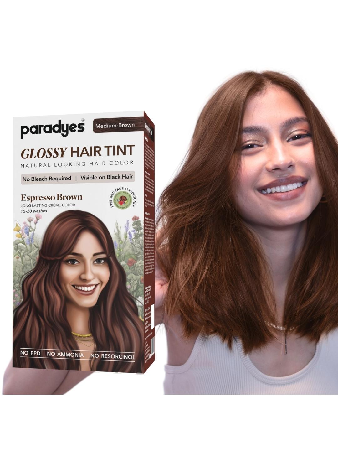 Paradyes Semi-Permanent Creme Glossy Tint Hair Color 160g Espresso - Image 1