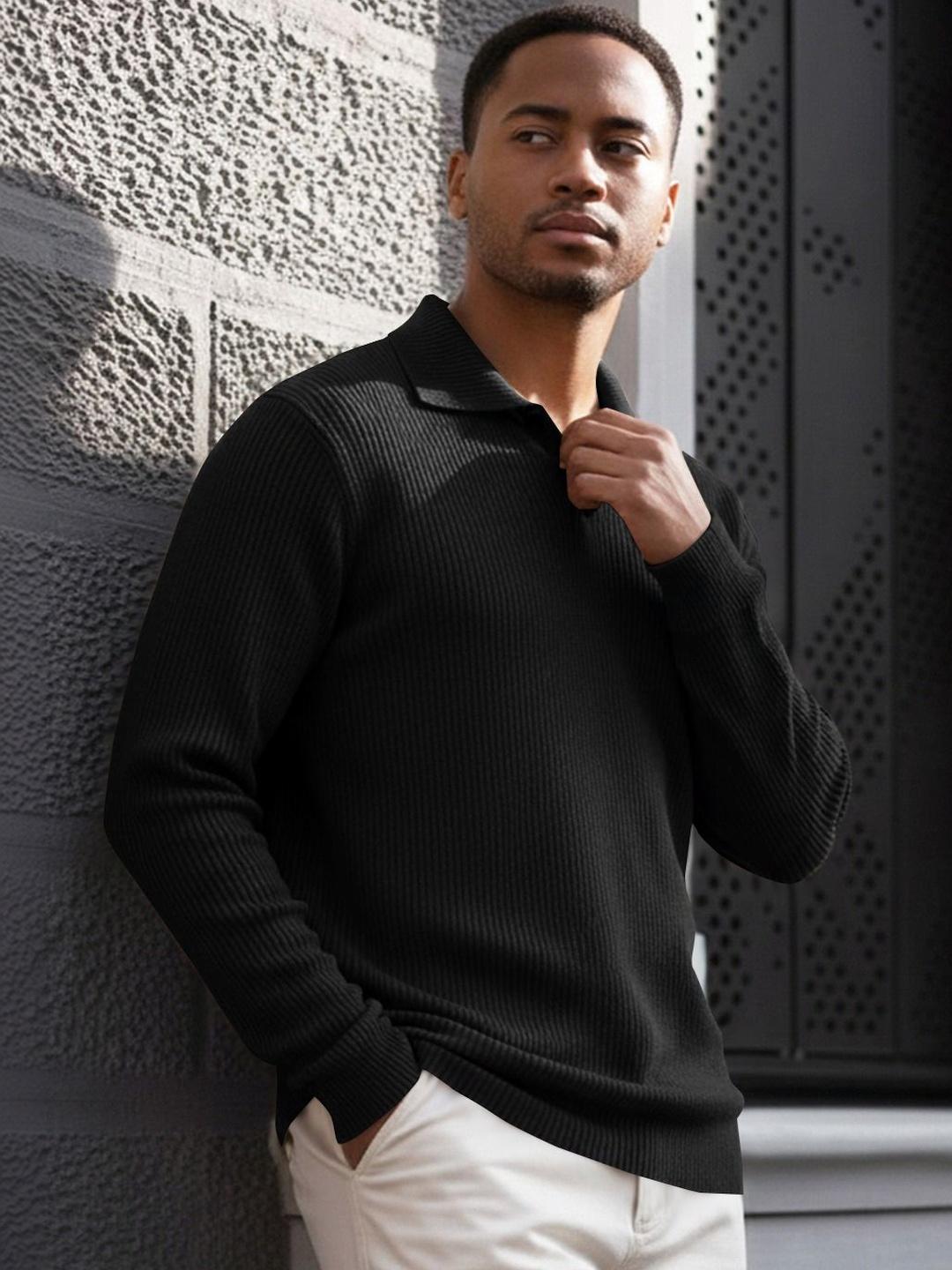 KAJARU Men Polo Collar T-shirt