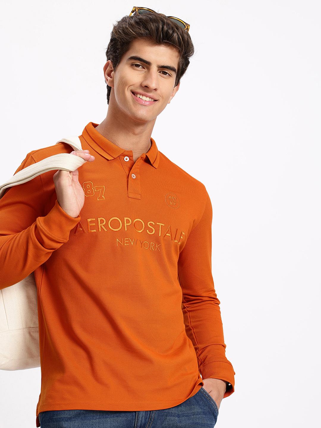 Aeropostale Typography Embroidered Polo T-Shirt - Image 1