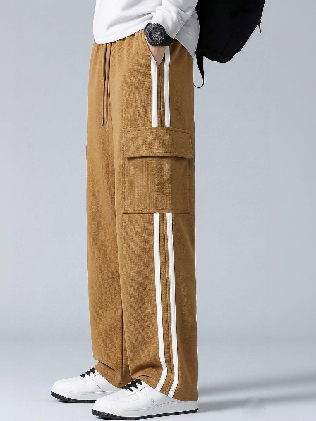COMBRAIDED Men Mid-Rise Track Pants