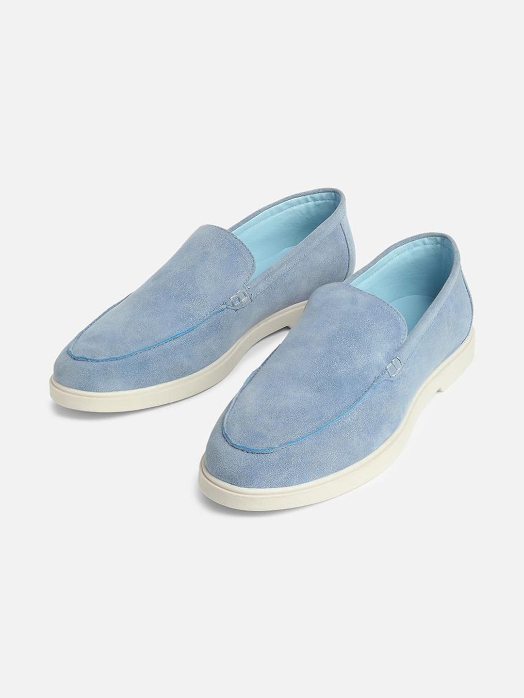 Blue Solid Casual Shoes - Image 1