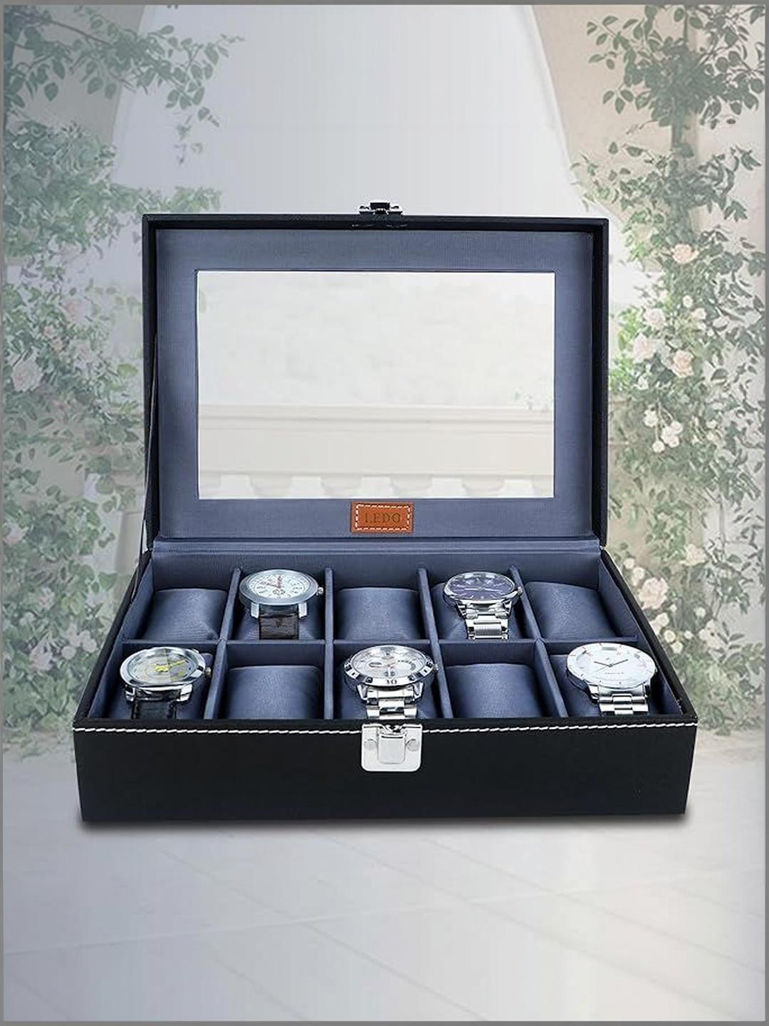 LEDO Transparent Display 10 Slots Watch Organiser