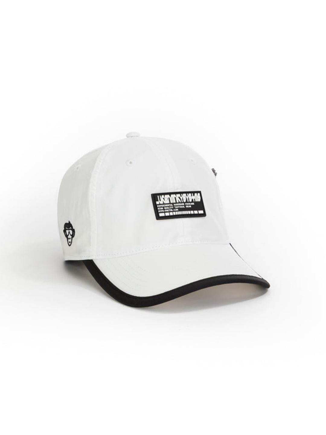 Urban Monkey Foldable White Nylon Baseball Cap - Image 1