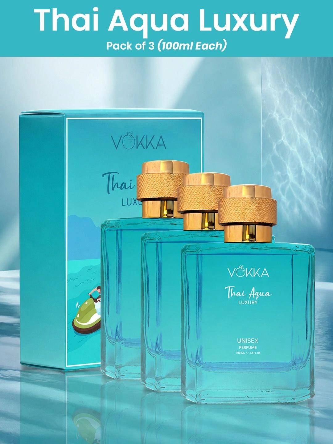 VOKKA Thai Aqua Eau de Parfum 3x100ml Pack of 3 - Image 1