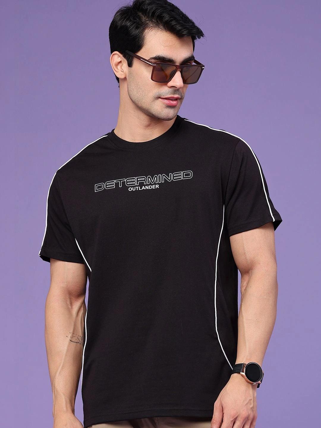 V-Mart Men Typography Printed T-shirt