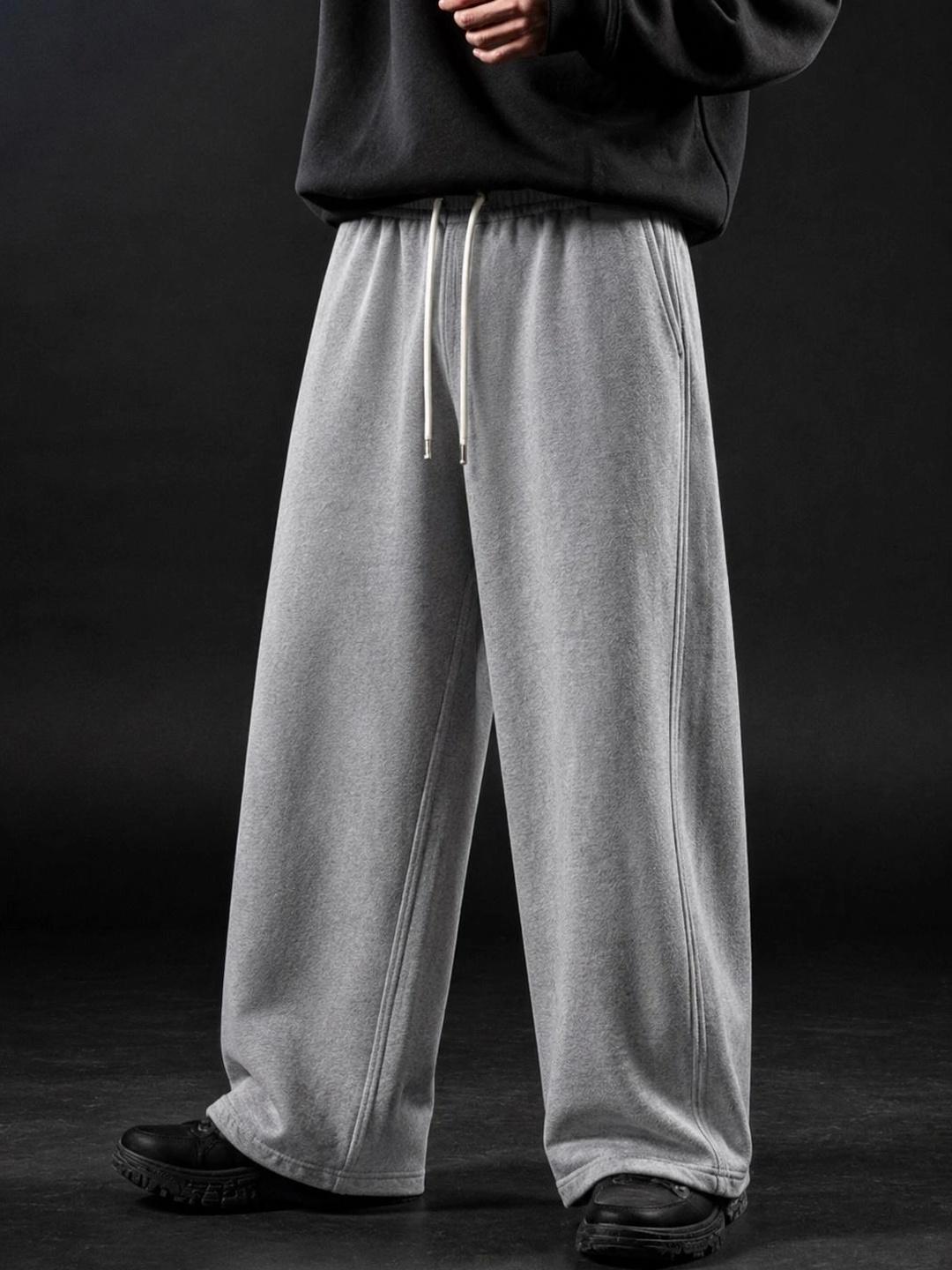 SYNZO Men Relaxed Easy Wash Trousers