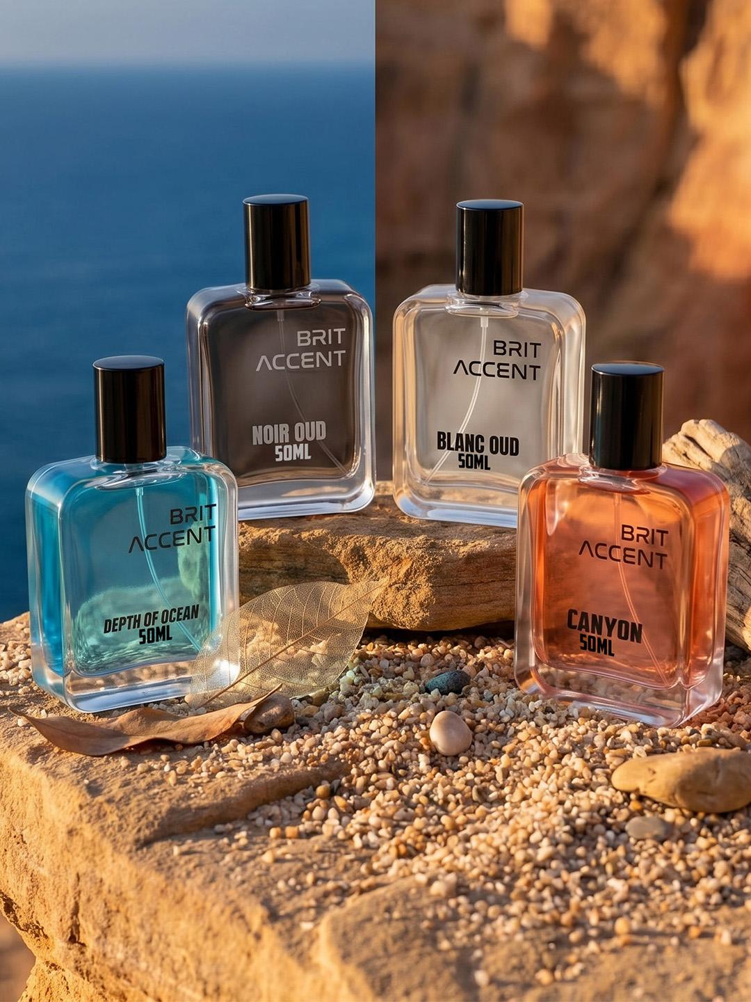 BRIT ACCENT Set Of 4 Long Lasting Eau de Toilette - 50 ml Pack of 4 - Image 1