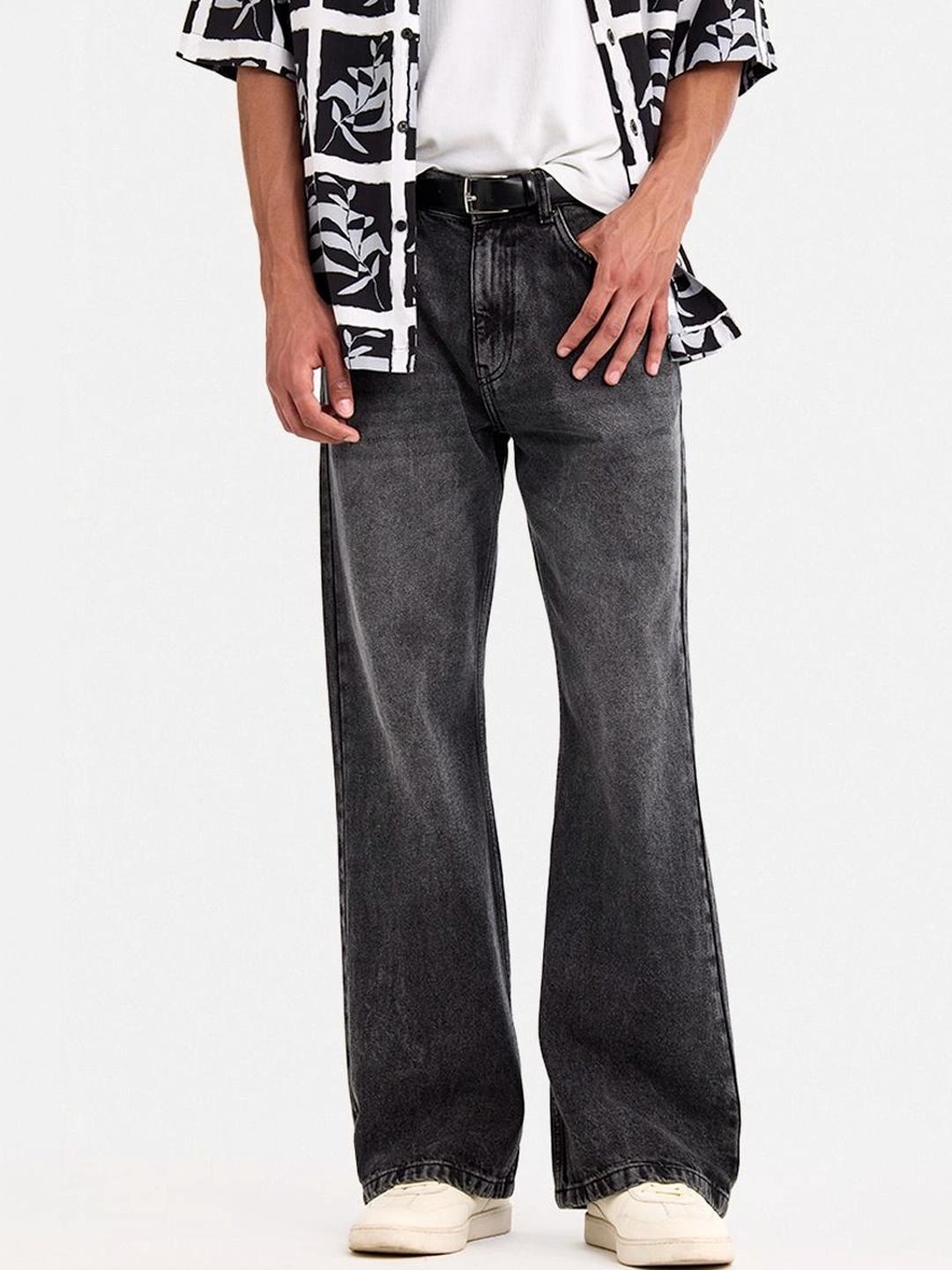 Snitch Black Mid-Rise Flared Jeans - Image 1