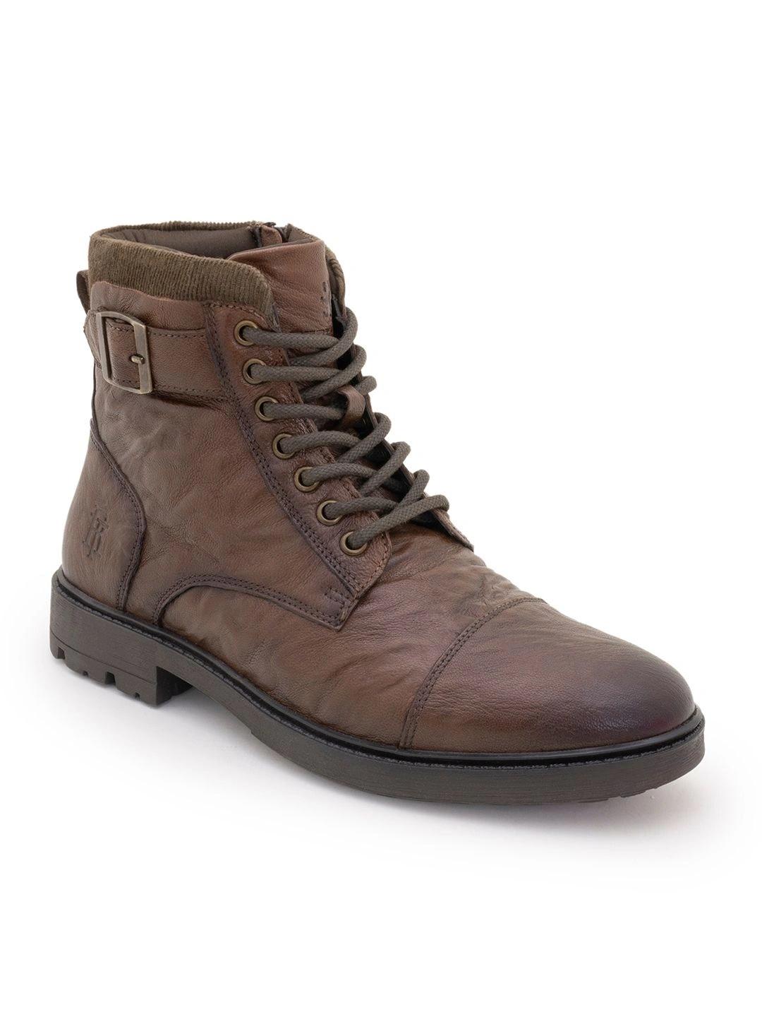 Red Tape Men Round Toe Lace-Up Chelsea Boots - Image 1