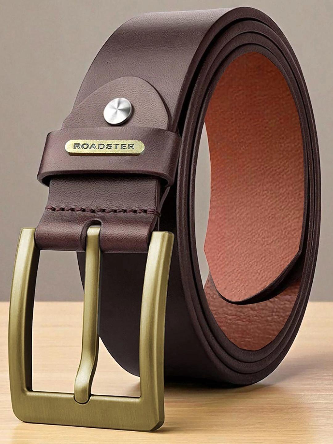 Buy The Roadster Lifestyle Co. Men Genuine Leather Formal Belt - - Accessories for Men - Image 1