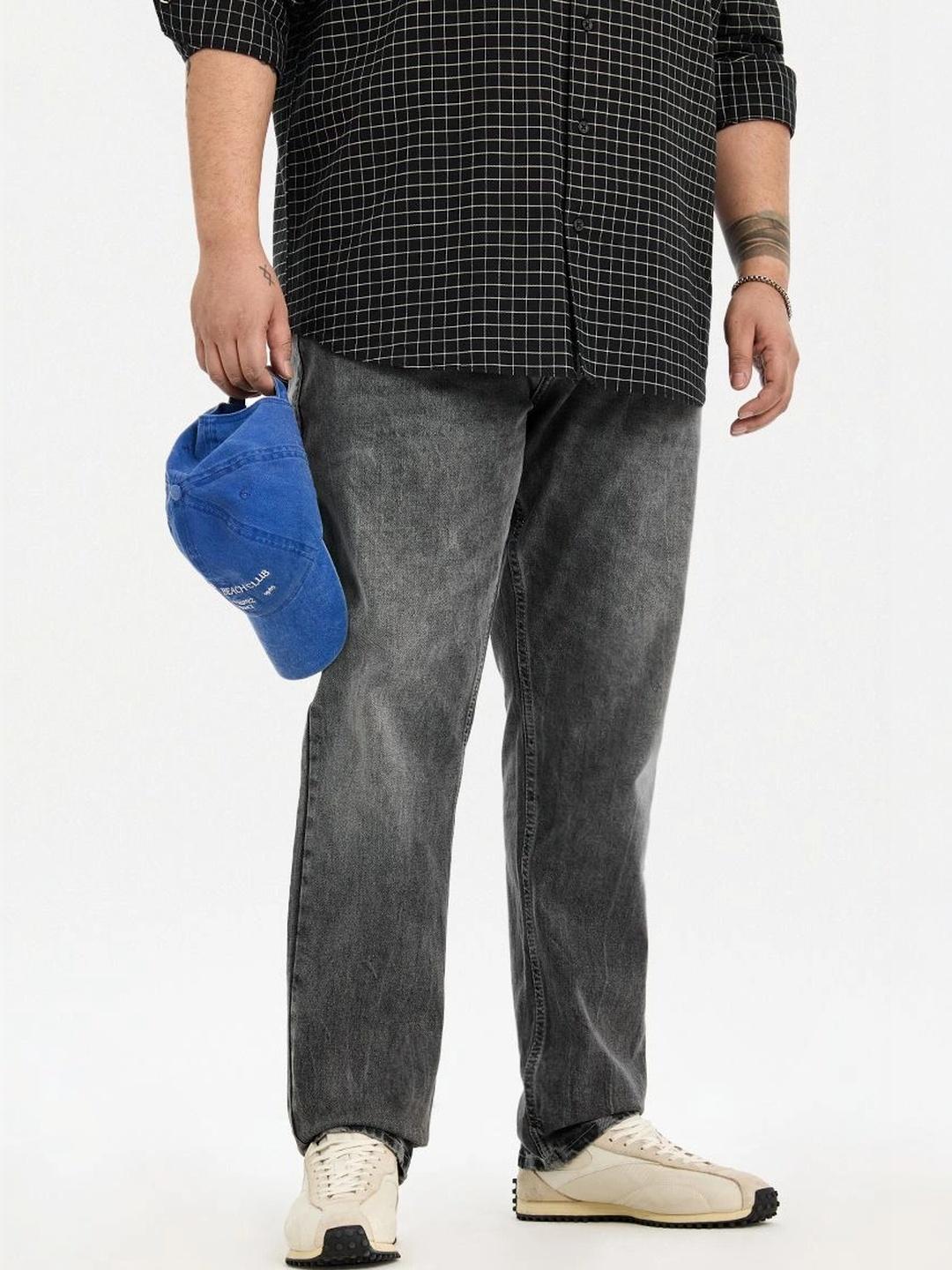 Snitch Men Slim Fit Mid-Rise Light Fade Jeans - Image 1