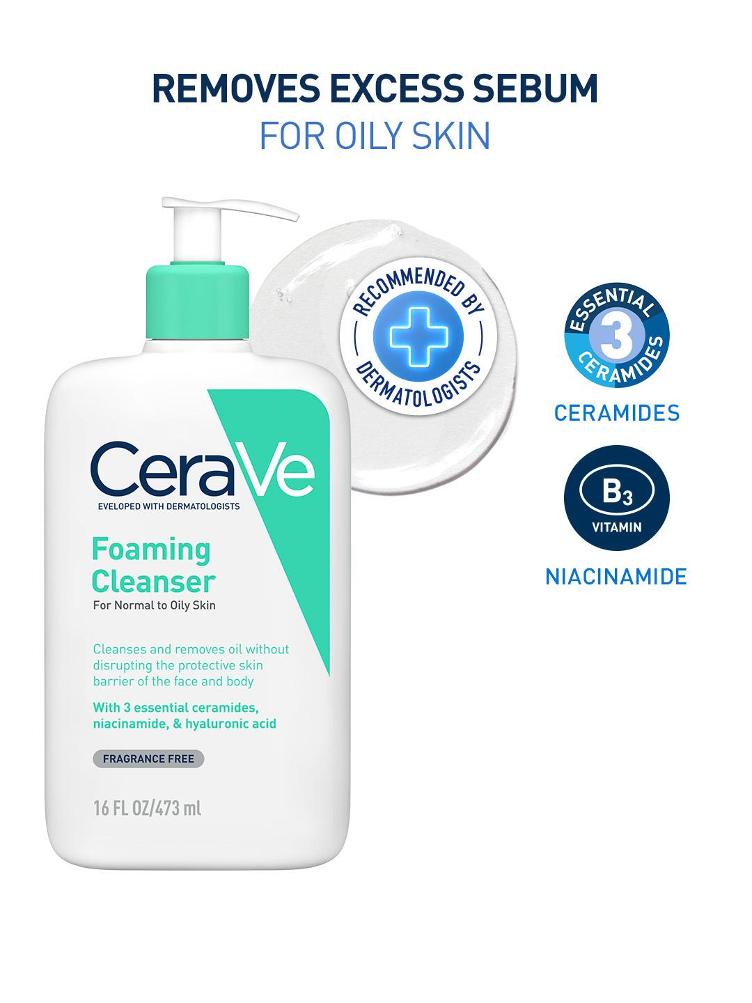 CeraVe Foaming Cleanser For Oily Skin - 473ml