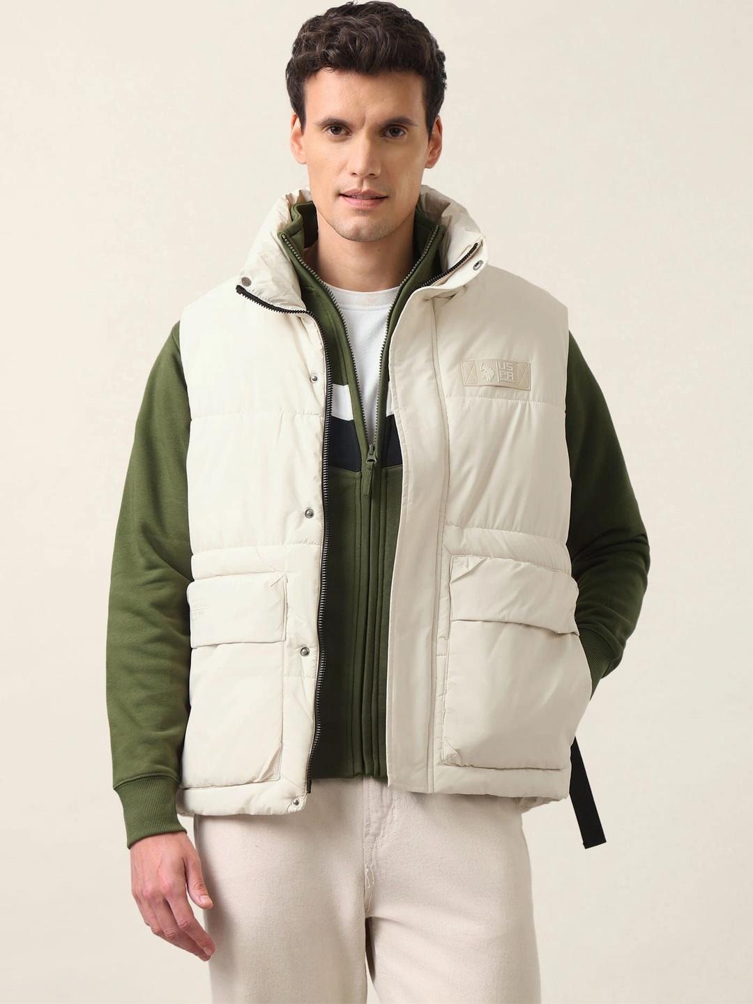 U.S. Polo Assn. Denim Co. Men Longline Padded Jacket Blue
