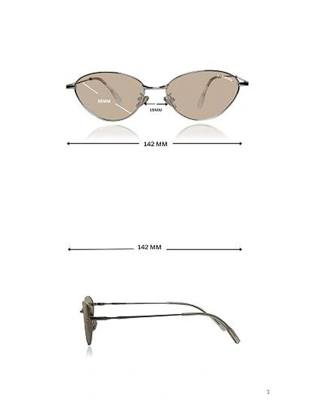 Buy JODYKOES Women Brown Lens & Silver-Toned Oval Sunglasses with