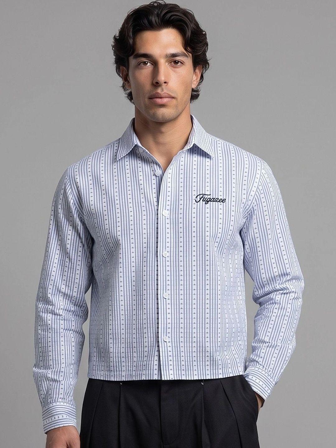 FUGAZEE Men Relaxed Striped Casual Shirt - Image 1
