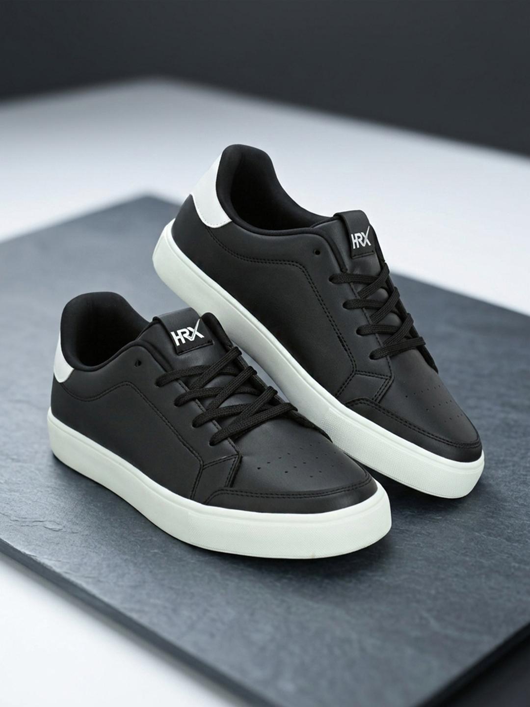 HRX by Hrithik Roshan Men Black & White Perforations Comfort Insole
