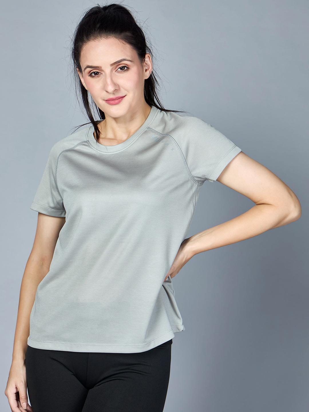 HRX by Hrithik Roshan Women Solid Round Neck T-shirt