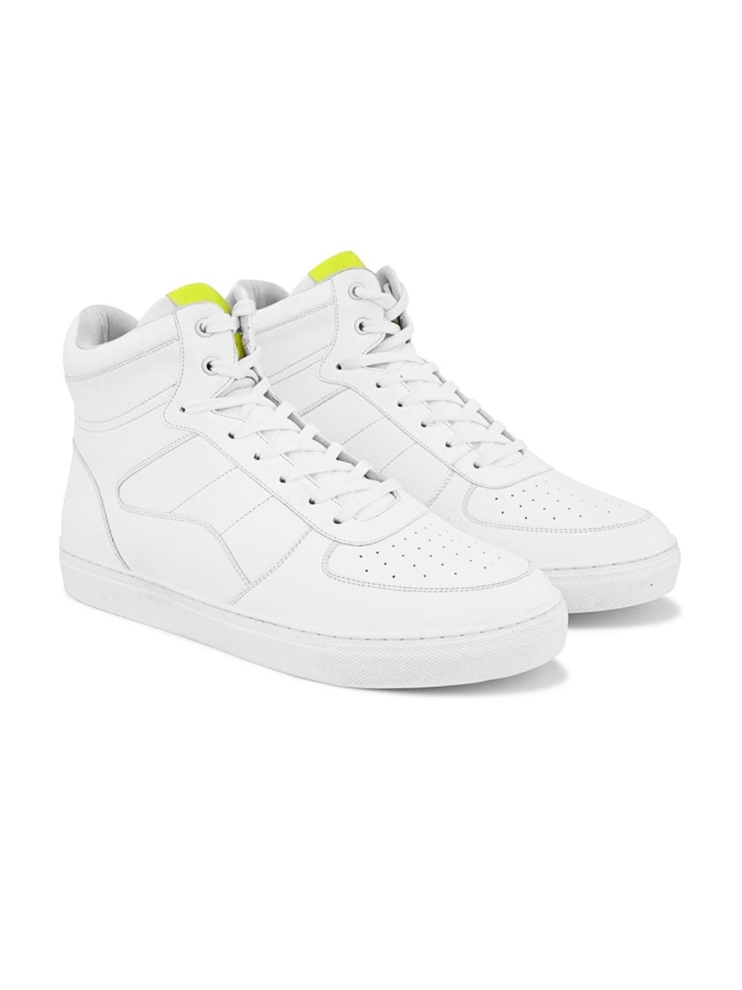 HRX by Hrithik Roshan Men White Mid Top Sneakers