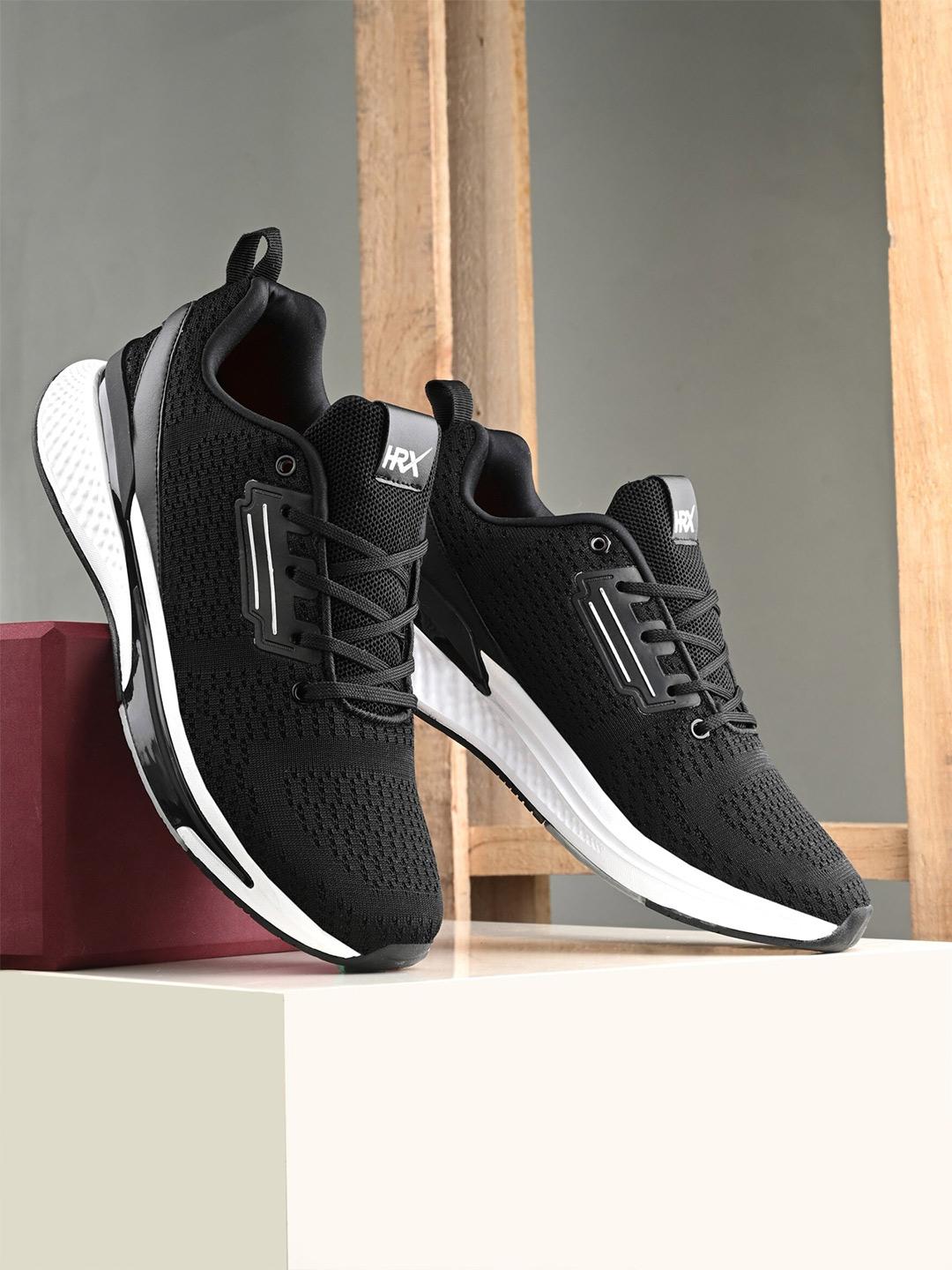 HRX by Hrithik Roshan Men Black Mesh Running Shoes - Image 1