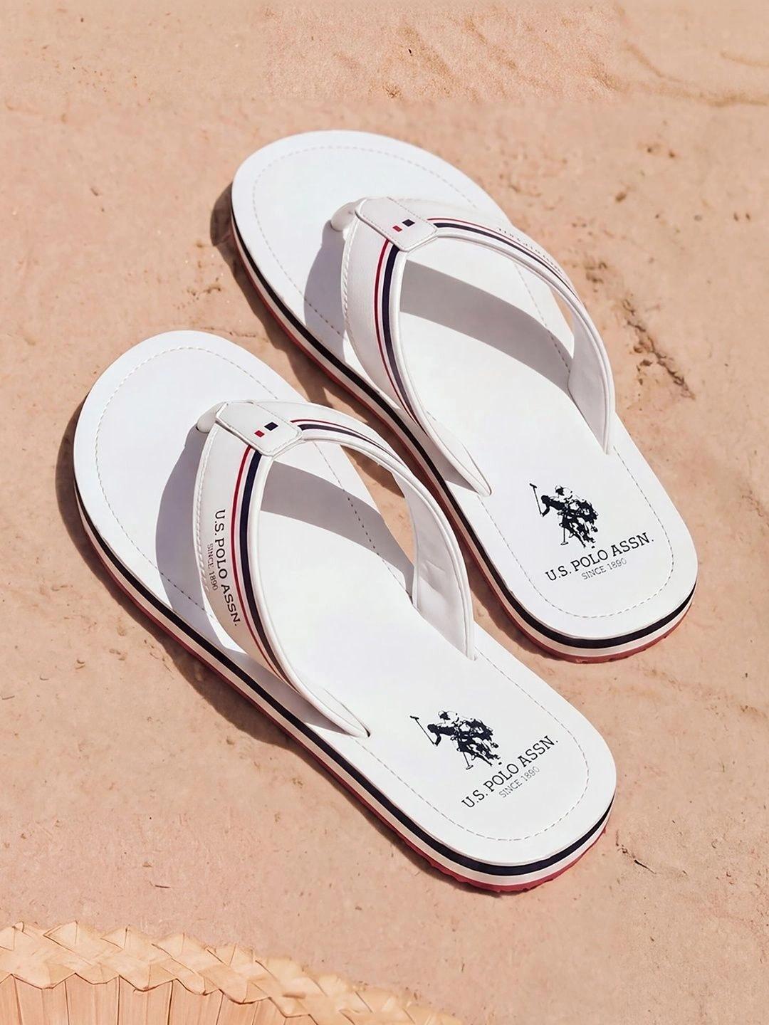 U.S. Polo Assn. Men Colourblocked Thong Flip-Flops