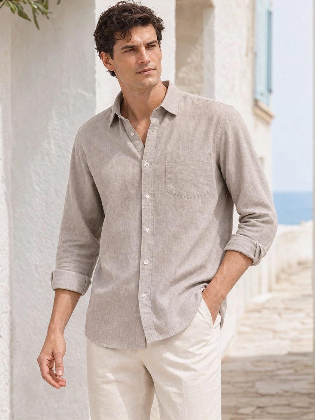 NOBERO Men Classic Casual Shirt - Image 1