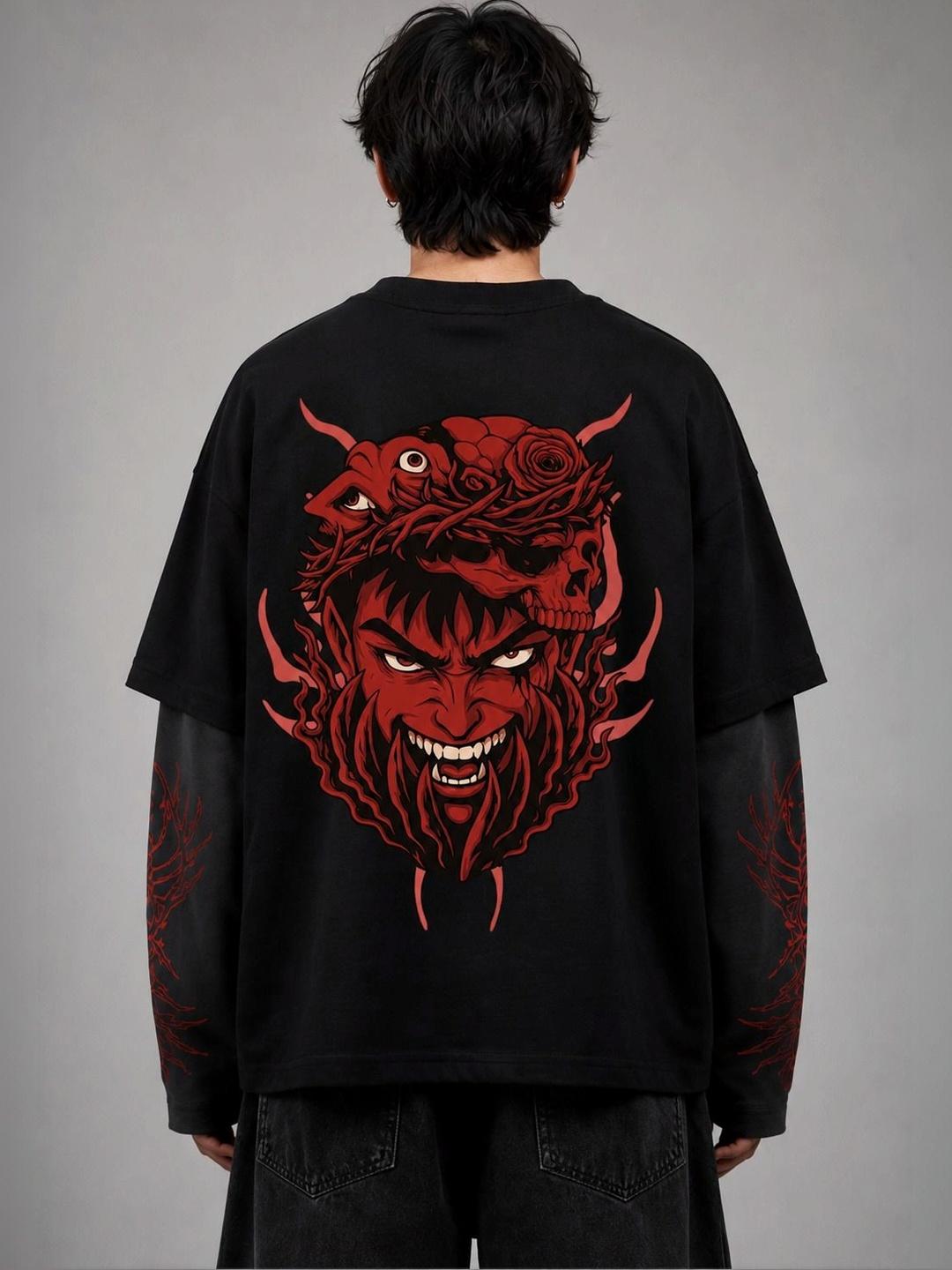Hauntrex Berserk Oversized Long Sleeve T-Shirt