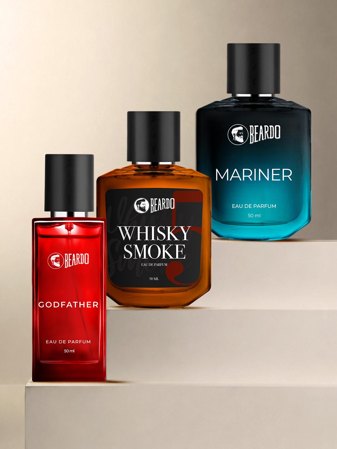 Beardo Men Mariner+ Whiskey Smoke + Godfather Fragrance Gift Set - 50 - Image 1