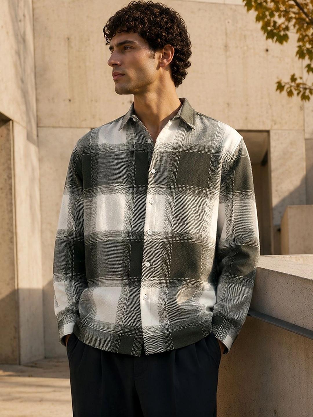 CAHOOT Men Tartan Checks Casual Shirt - Image 1