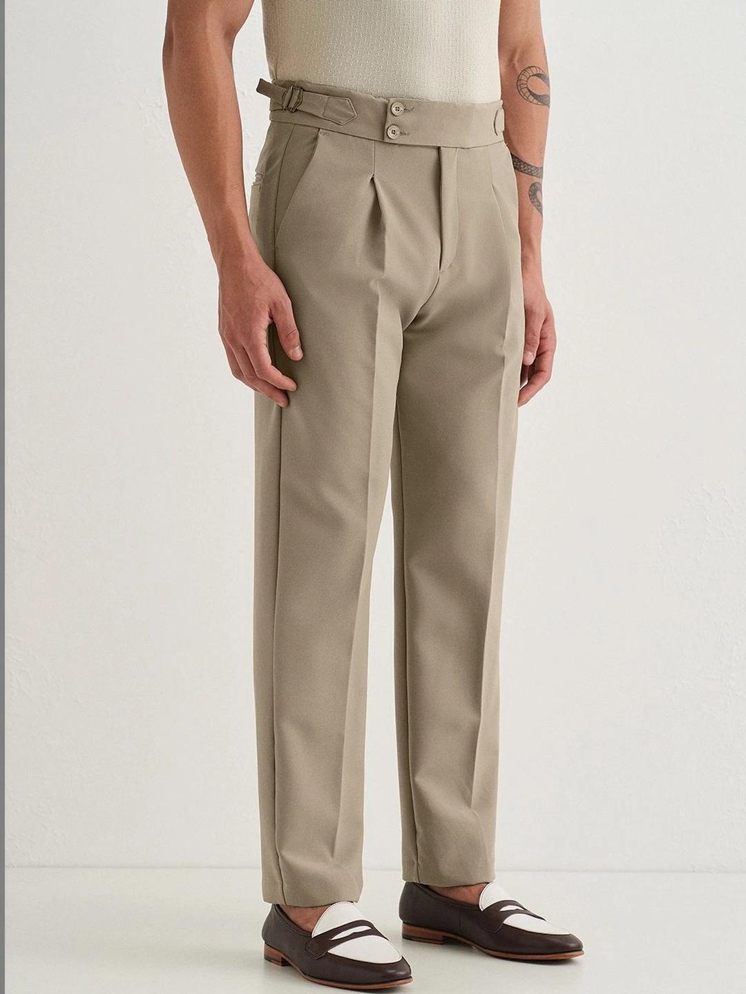 Banana Club Men Original Straight Fit Pleated Trousers - Image 1