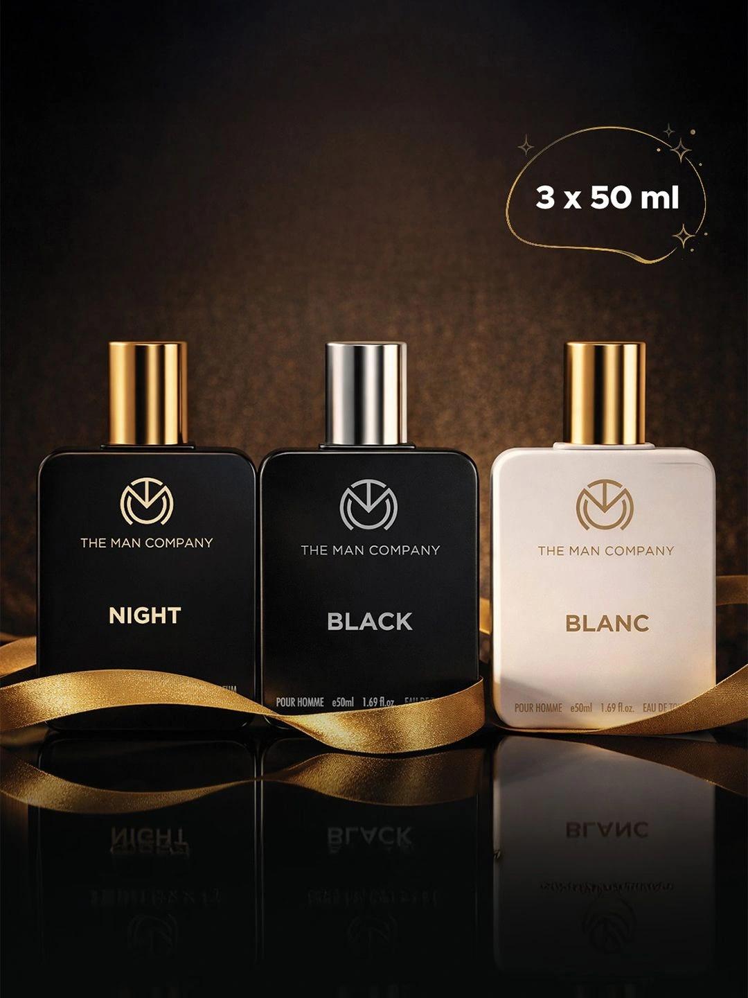 THE MAN COMPANY Men Black, Night & Blanc EDT & EDP Set - Pack of 3 - Image 1