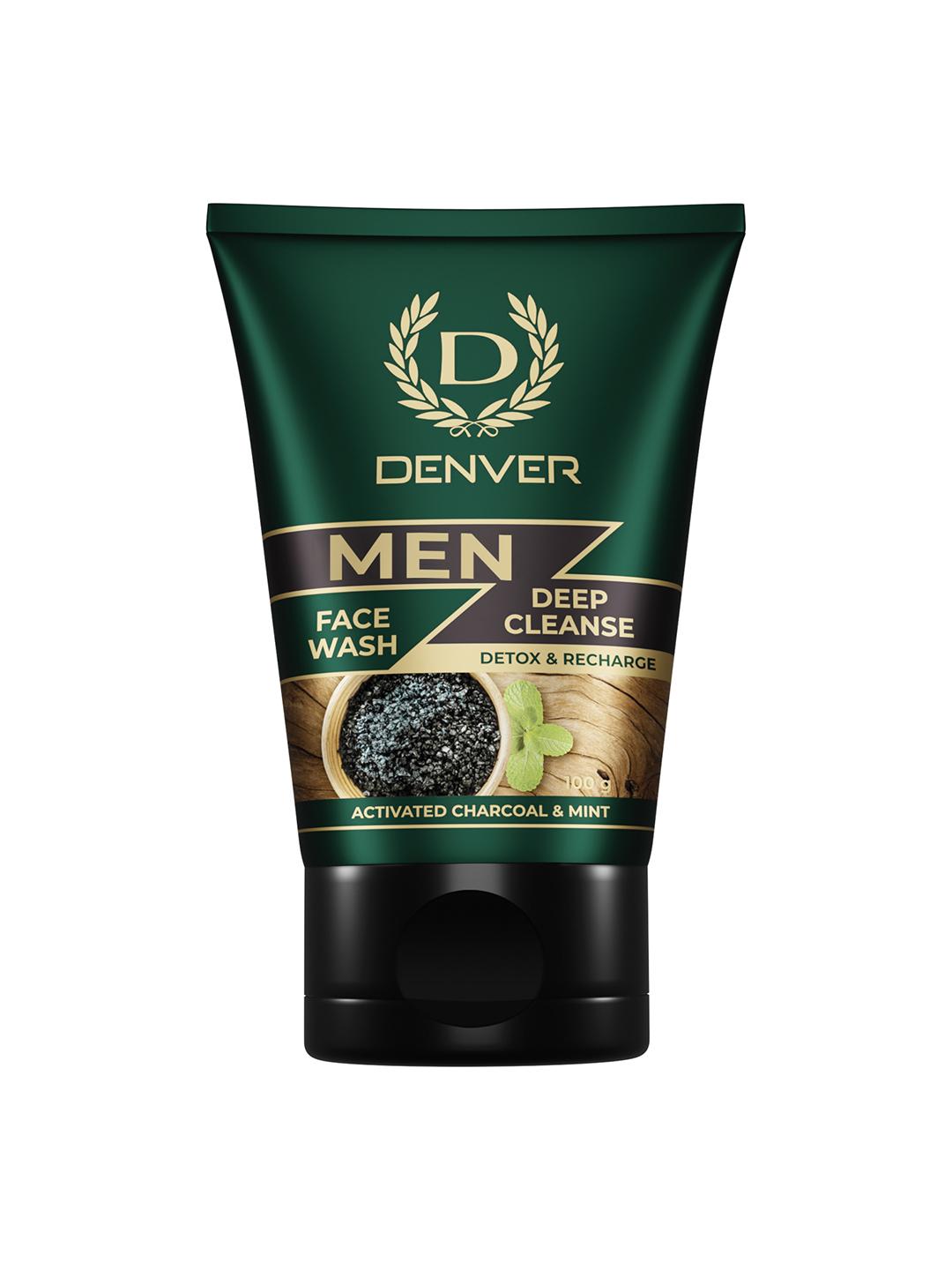 Denver Deep Cleanse Face Wash with Activated Charcoal & Mint - 100g