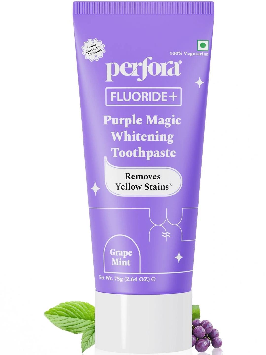 Perfora Fluroide+ Purple Magic Teeth Whitening Toothpaste 75 g -