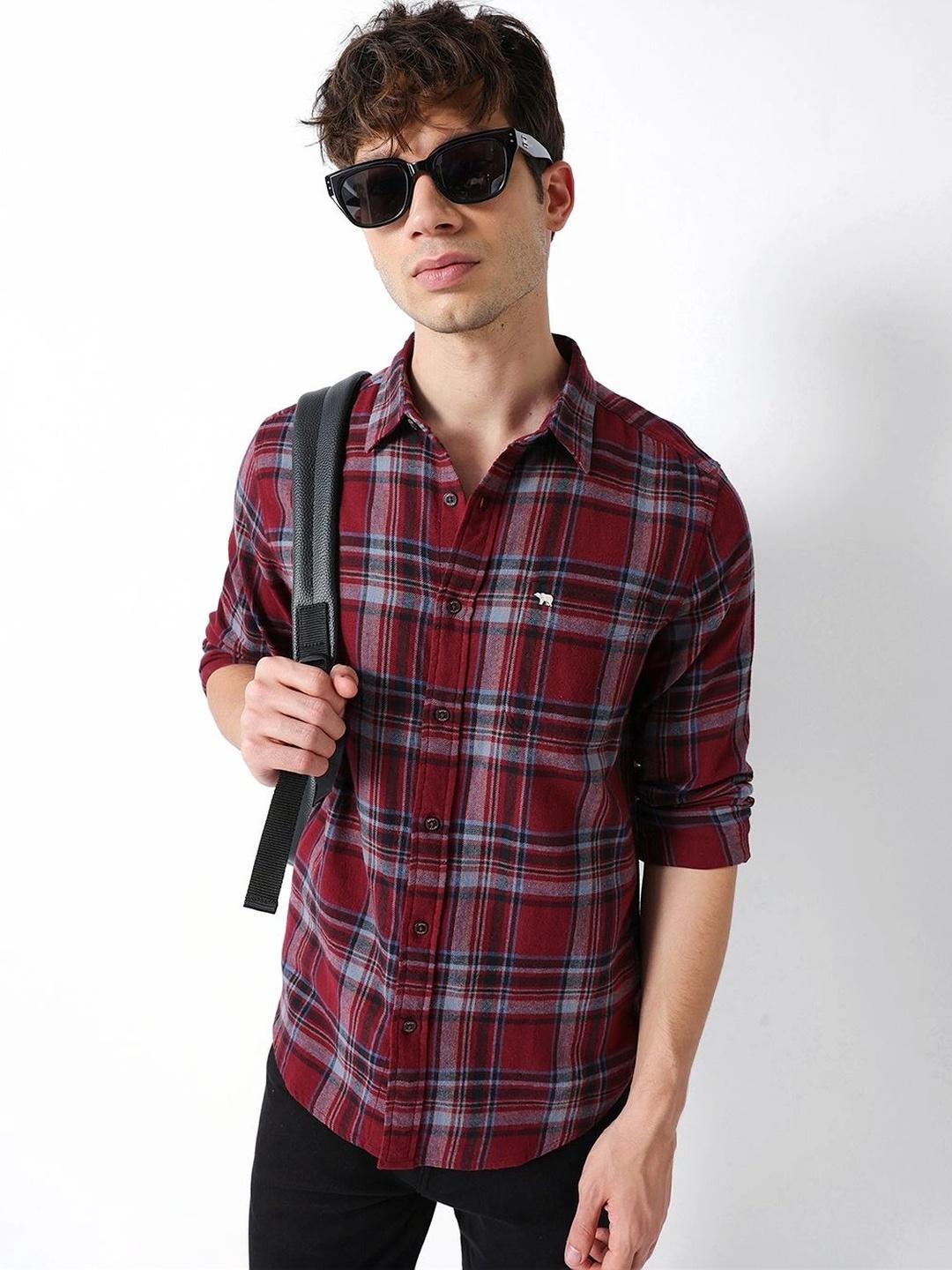 THE BEAR HOUSE Men Tartan Checks Casual Shirt - Image 1