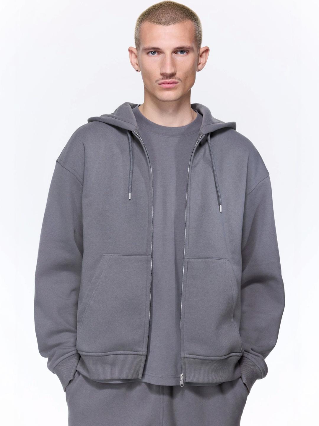 H&M Loose Fit Zip-Through Hoodie