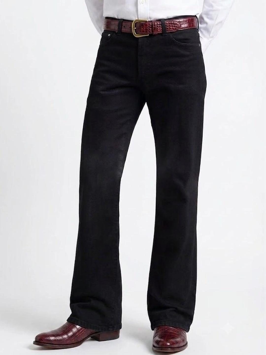 NIFFER FASHION Men Bootcut Mid-Rise Jeans - Image 1