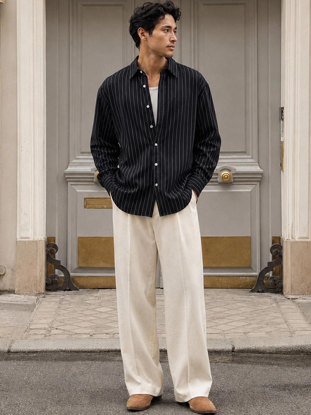 Powerlook Men Striped Casual Shirt - Image 1