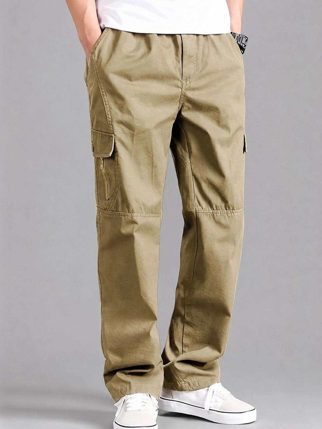 Moda Rapido Men Classic Easy Wash Cargos Trousers