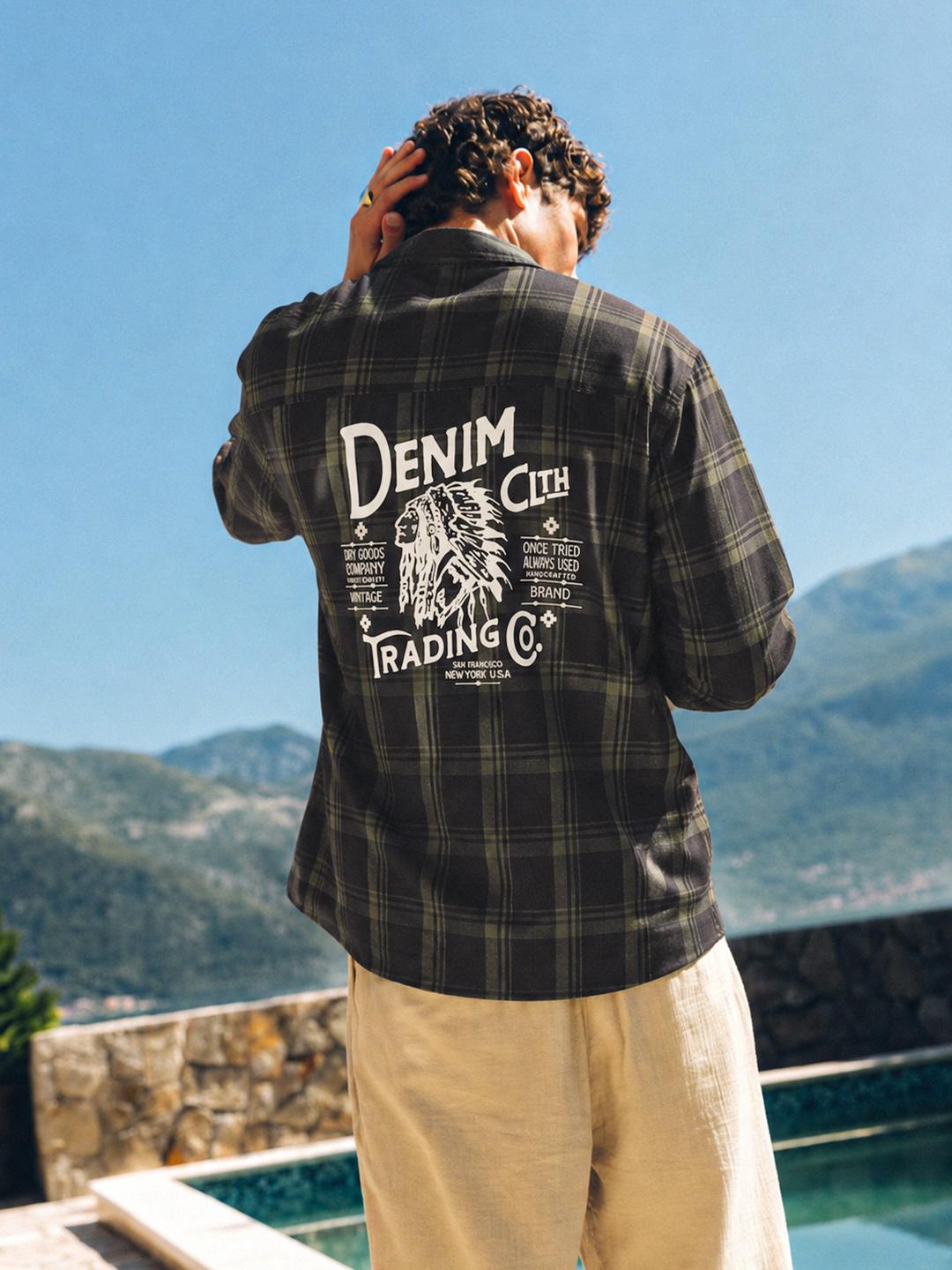 The Indian Garage Co Men Checked Cotton Shirt - Image 1
