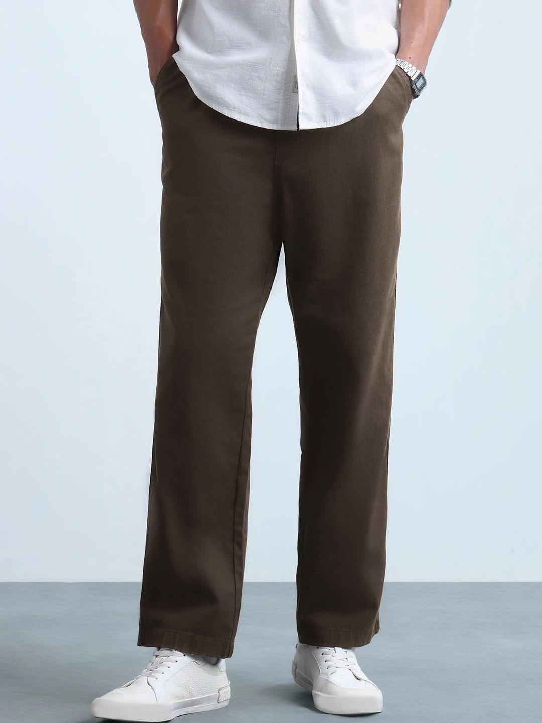 Flying Machine Men Loose Fit Trousers - Image 1